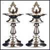 Silver Lamp Set (Medium Size) - p02078 - Click here to View more details about this Product